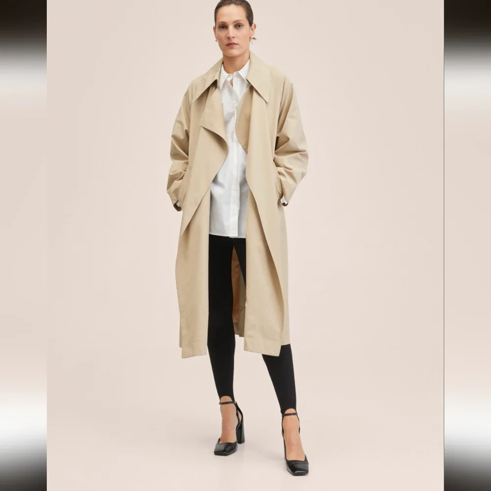 Mango Oversize Cotton Shirt- 6 - Picture 3 of 6